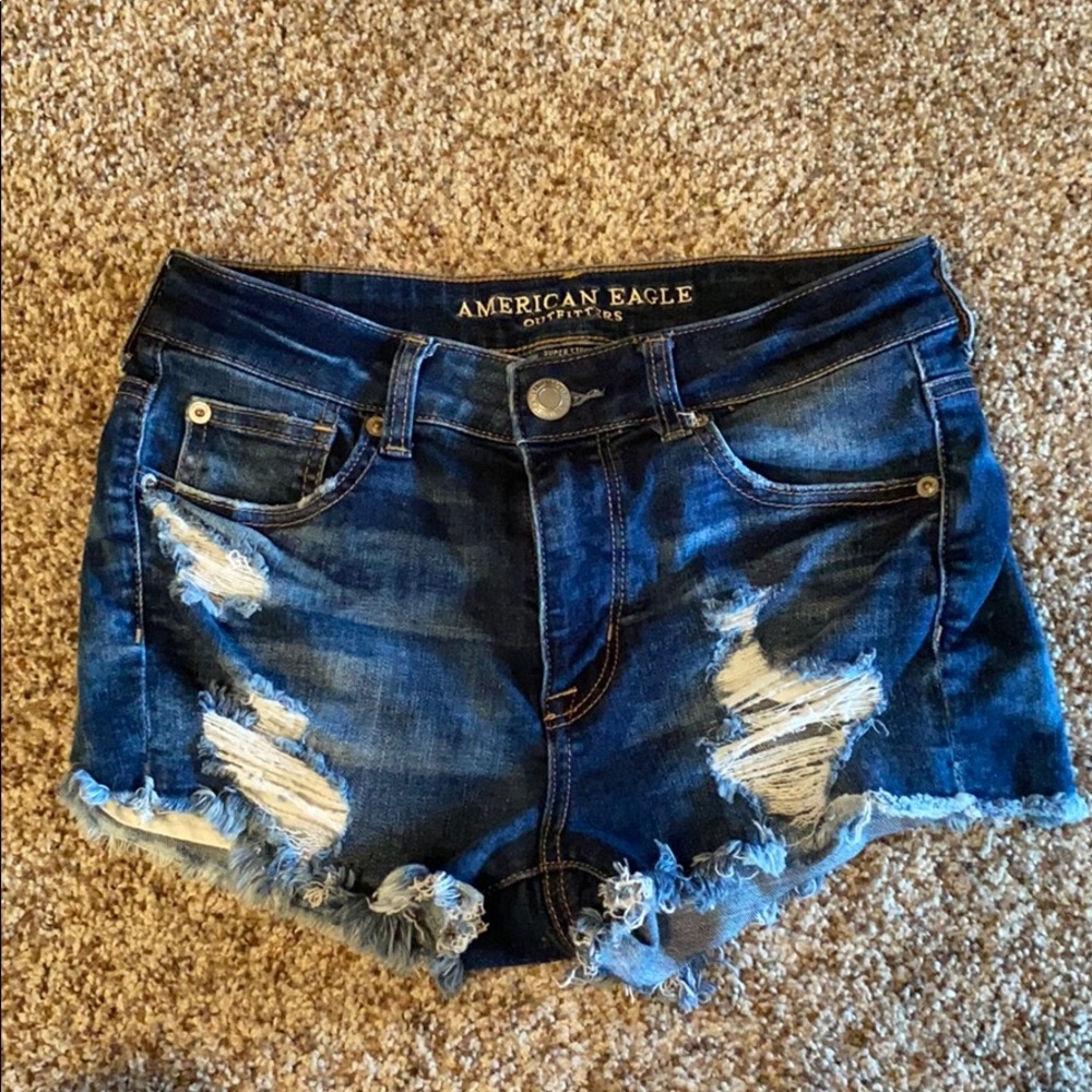 American Eagle hi-rise shortie shorts